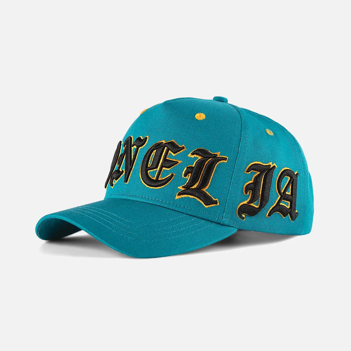 Blue3DEmbroideredBaseballCaps