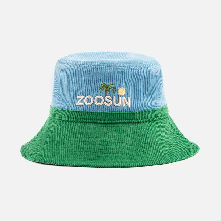 BlueEmbroideredSunBucketHats