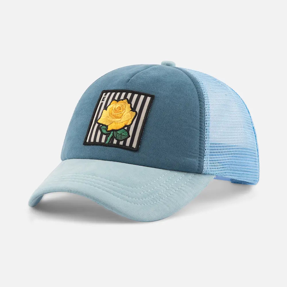 BlueTwo-ToneRoseTruckerCaps