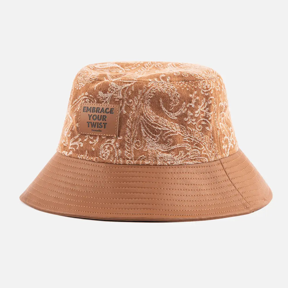 BrownJacquardPaisleyBucketHat_sideview