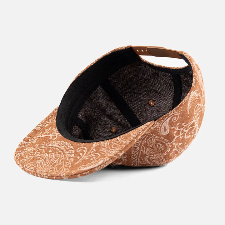 BrownJacquardPaisleySnapbackCap_inner