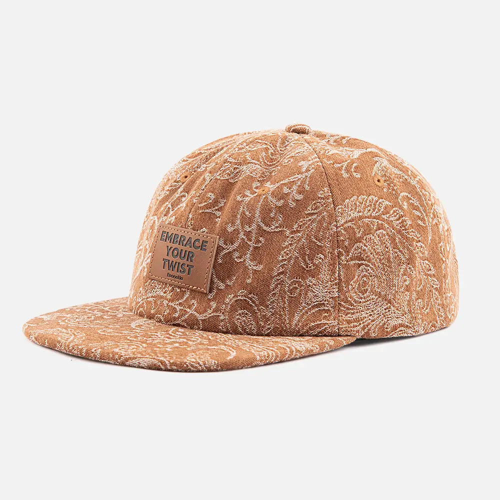 BrownJacquardPaisleySnapbackCap_mainimage