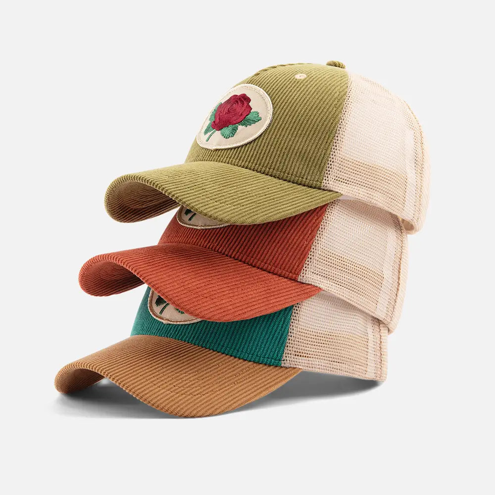 EcoEmbroideredRoseDadCaps_combo-2