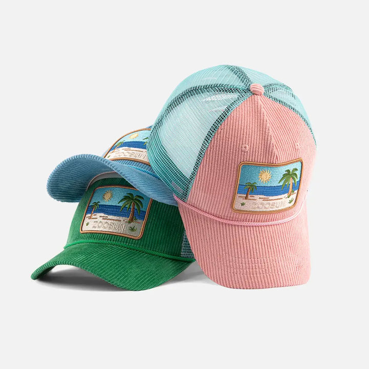 EmbroideredBeachTruckerCaps_Combo