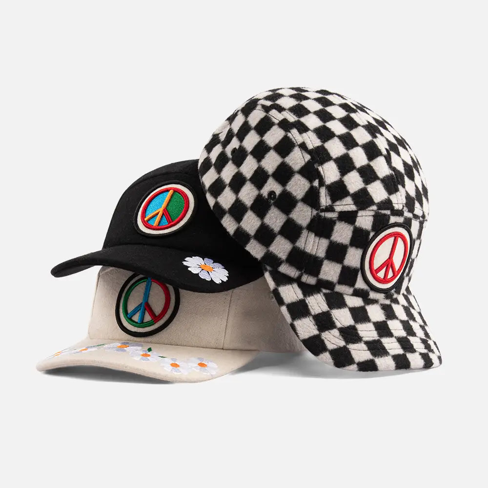 EmbroideredPeace5PanelCaps_Combo
