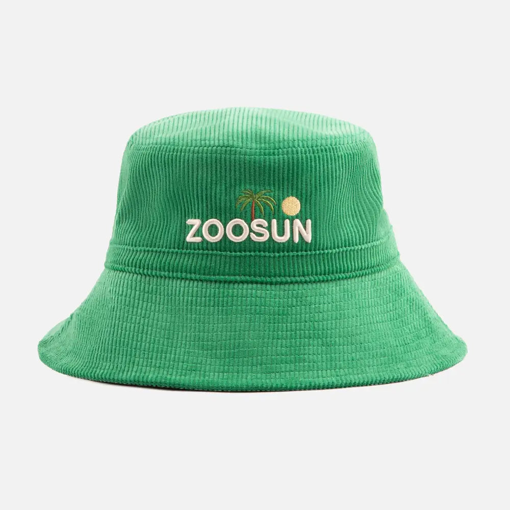 GreenEmbroideredSunBucketHats