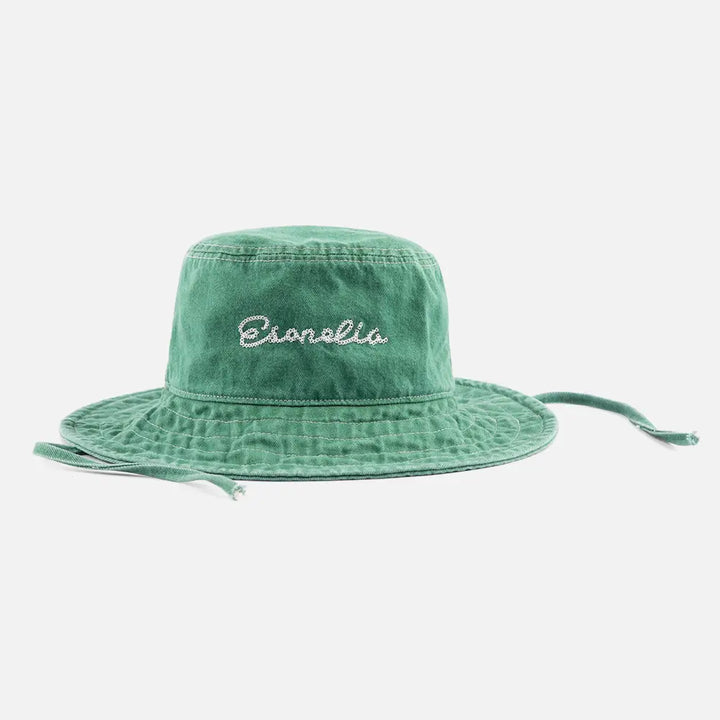 GreenWashedStrap-TieSunBucketHat