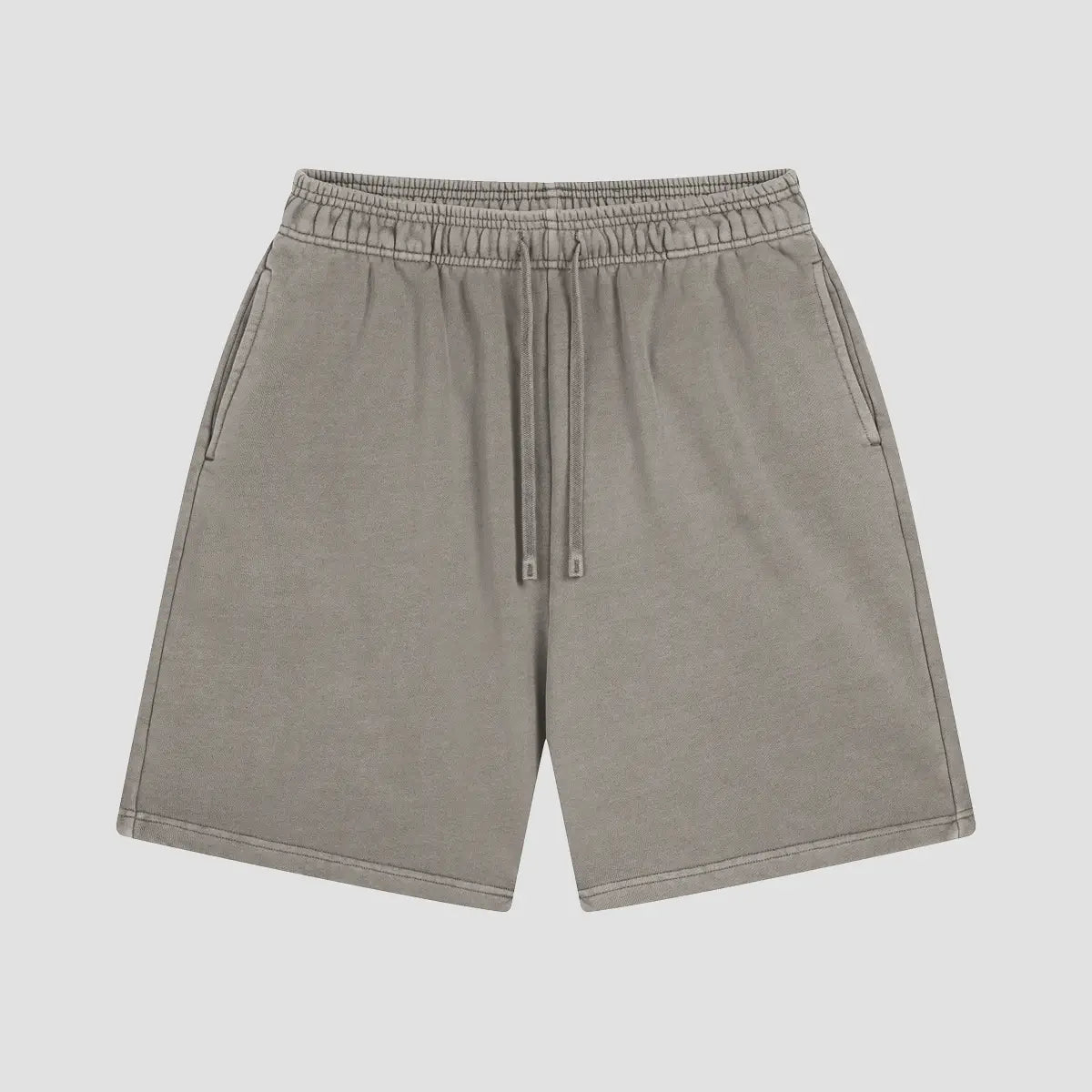 LightGrayWashedVintageUnisexShorts