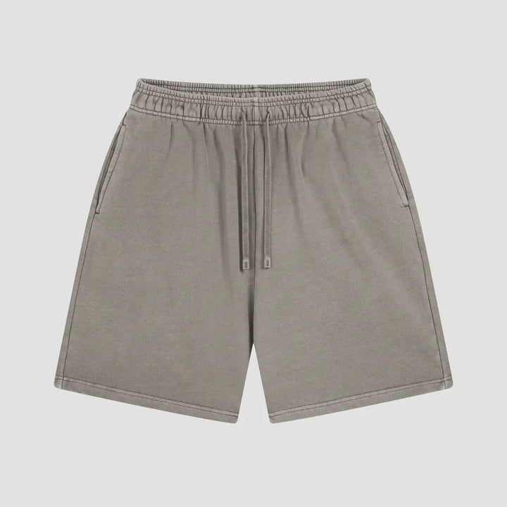 LightGrayWashedVintageUnisexShorts