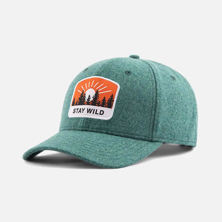 MeltonWoolBaseballCaps_Green