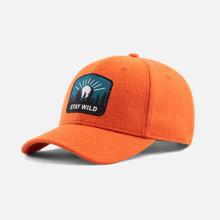 MeltonWoolBaseballCaps_Orange