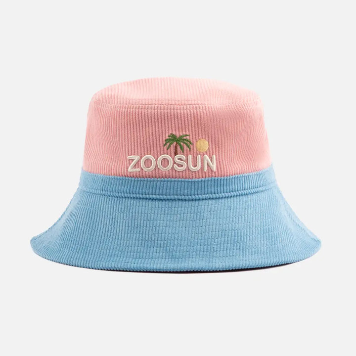 PinkEmbroideredSunBucketHats