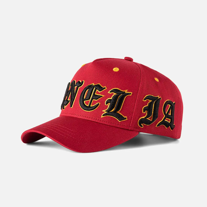 Red3DEmbroideredBaseballCaps