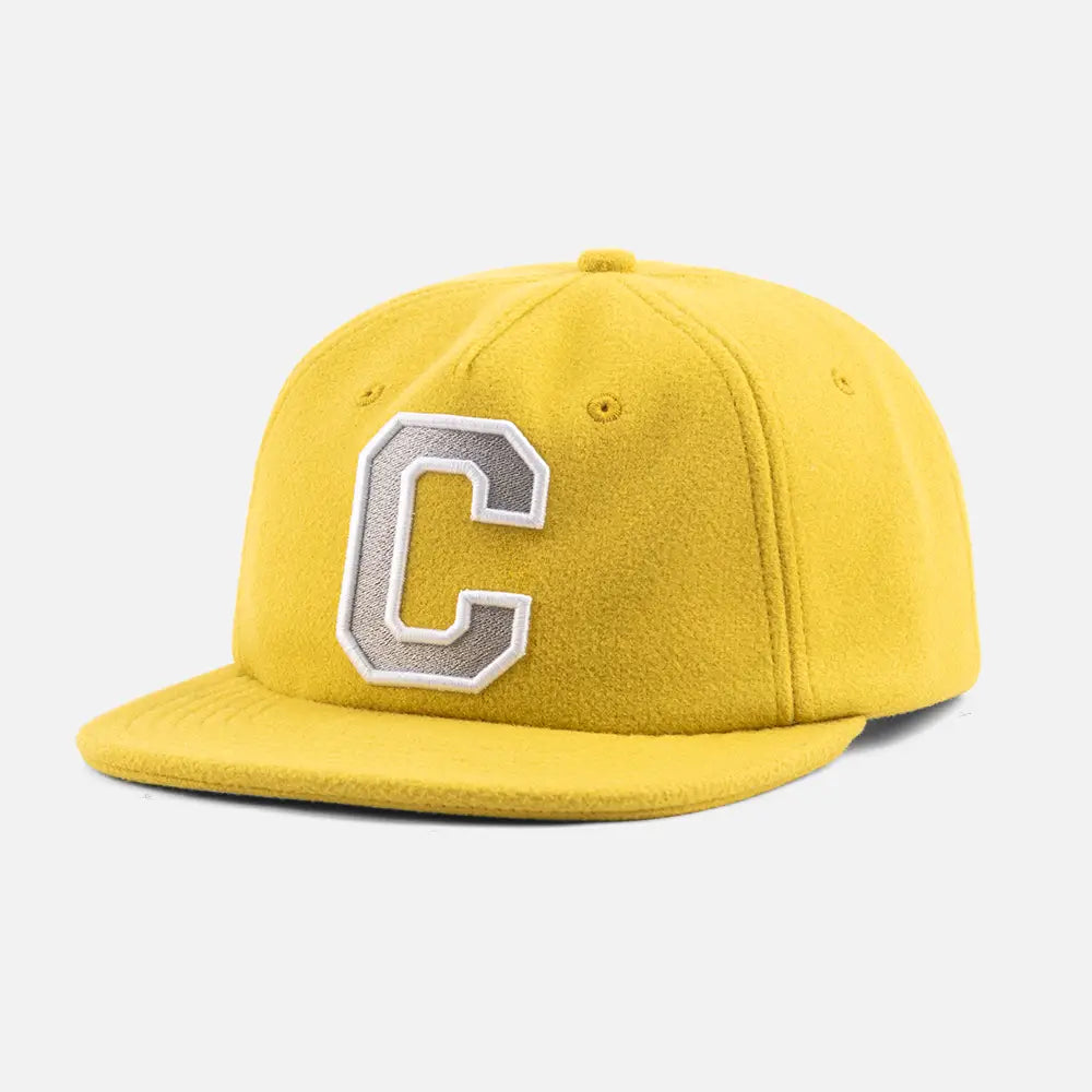 YellowPlain3DEmbroideredSnapbackCaps